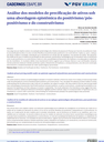 Análise dos modelos de precificação de ativos sob uma abordagem epistêmica do positivismo/pós-positivismo e do construtivismo