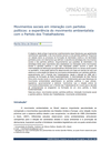 Movimentos sociais em interação com partidos políticos: a experiência do movimento ambientalista com o Partido dos Trabalhadores