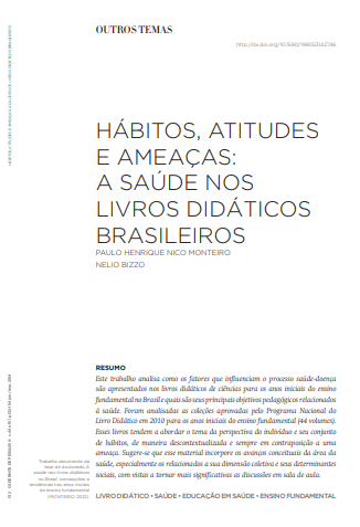 Hábitos, atitudes e ameaças: a saúde nos livros didáticos brasileiros