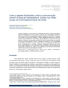 Como o agente fiscalizador utiliza a comunicação online ? A ideia de transparência pública nas redes sociais da Controladoria-Geral da União