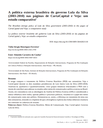 A política externa brasileira do governo Lula da Silva (2003-2010) nas páginas de CartaCapital e Veja: um estudo comparativo