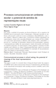 Processos comunicacionais em ambiente escolar: o potencial de sentidos de representações visuais