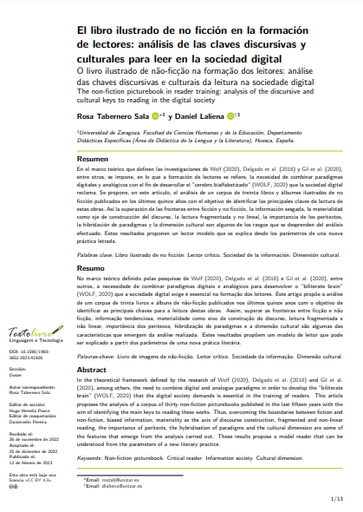 El libro ilustrado de no ficción en la formación de lectores: análisis de las claves discursivas y culturales para leer en la sociedad digital