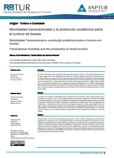 Movilidades transnacionales y la producción académica sobre el turismo de favelas