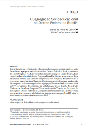 A Segregação Socioeducacional no Distrito Federal do Brasil