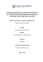 Formación profesional y la satisfacción del estudiante del X ciclo de la Facultad de Educación Primaria