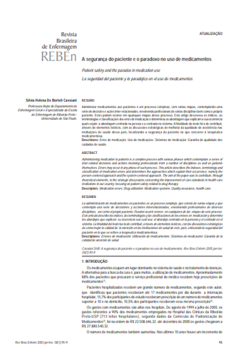 A segurança do paciente e o paradoxo no uso de medicamentos