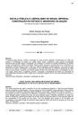 ESCOLA PÚBLICA E LIBERALISMO NO BRASIL IMPERIAL: CONSTRUÇÃO DO ESTADO E ABANDONO DA NAÇÃO