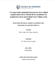 La supervisión municipal de proyectos en la calidad arquitectónica de la vivienda de los estudiantes de arquitectura