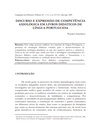 Discurso e expressão de competência axiológica em livros didáticos de língua portuguesa