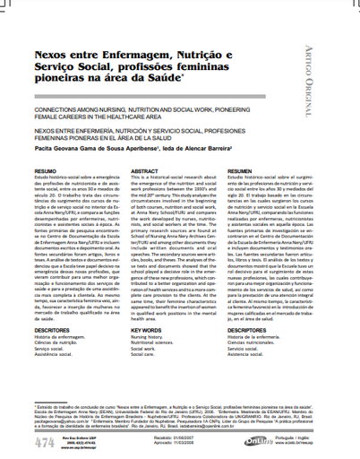 Nexos entre Enfermagem, Nutrição e Serviço Social, profissões femininas pioneiras na área da Saúde