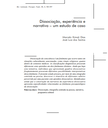 Dissociação, experiência e narrativa – um estudo de caso