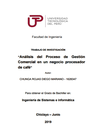 Análisis del proceso de gestión comercial en un negocio procesador de café