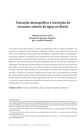 Transição demográfica e transição do consumo urbano de água no Brasil