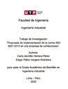 Propuesta de implementación de la norma ISO 9001:2015 en una empresa de confecciones