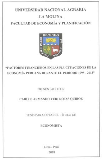 Factores financieros en las fluctuaciones de la economía peruana durante el periodo 1998-2013