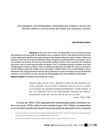 Autonomia, heteronomia: observação sobre a relação entre corpo e estrutura na obra de Jacques Lacan