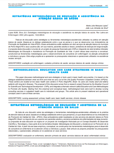 Estratégias metodológicas de educação e assistência na atenção básica de saúde