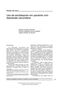 Uso de escitalopram em paciente com depressão secundária