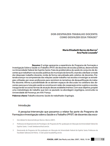 Dor-desprazer-trabalho docente: como desfazer essa tríade