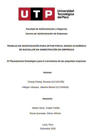 El planeamiento estratégico para el crecimiento de las pequeñas empresas