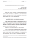 Processo de trabalho em saúde mental e o campo psicossocial