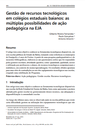 Gestão de recursos tecnológicos em colégios estaduais baianos: as múltiplas possibilidades de ação pedagógica na EJA