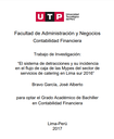 El sistema de detracciones y su incidencia en el flujo de caja de las Mypes del sector de servicios de catering en Lima sur 2016