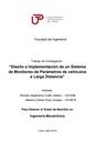 Diseño e implementación de un sistema de monitoreo de parámetros de vehículos a larga distancia