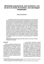 Mobilidade populacional, meio ambiente e uso da terra em áreas de fronteira: uma abordagem multiescalar