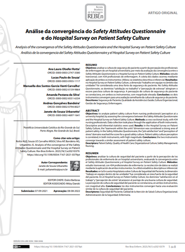 Analysis of the convergence of the Safety Attitudes Questionnaire and the Hospital Survey on Patient Safety Culture