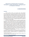 Mecanismos da difusão global do Orçamento Participativo: indução internacional, construção social e circulação de indivíduos