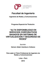 Alta disponibilidad en servicios corporativos basados en sistemas de virtualización y seguridad de redes