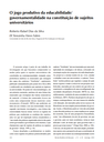 O jogo produtivo da educabilidade/governamentalidade na constituição de sujeitos universitários