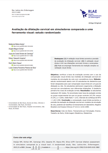 Evaluación de la dilatación cervical en simuladores comparada con una herramienta visual: estudio aleatorizado