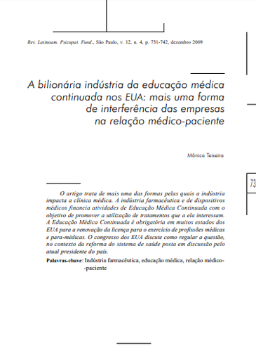 A bilionária indústria da educação médica continuada nos EUA: mais uma forma de interferência das empresas na relação médico-paciente