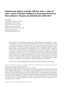 Administração pública no Brasil: reflexões sobre o campo de saber a partir da Divisão Acadêmica da Associação Nacional de Pós-Graduação e Pesquisa em Administração (2009-2013)