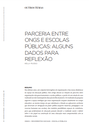 Parceria entre ONGs e escolas públicas: alguns dados para reflexão