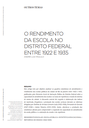 O rendimento da escola no Distrito Federal entre 1922 e 1935