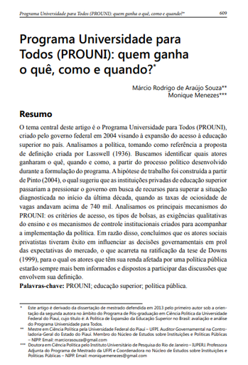 Programa Universidade para Todos (PROUNI): quem ganha o quê, como e quando?