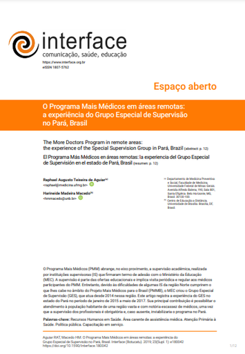 The More Doctors Program in remote areas: the experience of the Special Supervision Group in Pará, Brazil