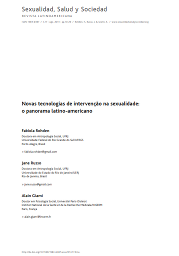 Novas tecnologias de intervenção na sexualidade: o panorama latino-americano