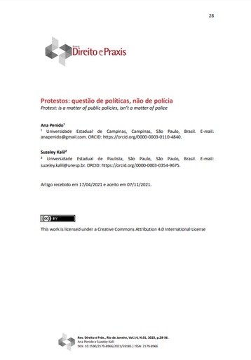 Protestos: questão de políticas, não de polícia