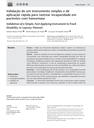 Validation of a Simple Instrument of Fast Application to Track Disability in Leprosy Patients