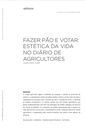 Fazer pão e votar: estética da vida no diário de agricultores