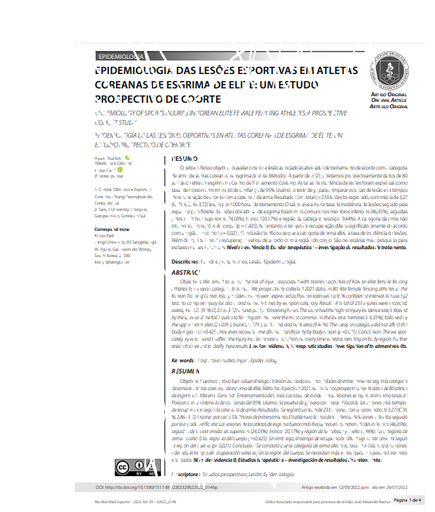 EPIDEMIOLOGY OF SPORTS INJURIES IN KOREAN ELITE FEMALE FENCING ATHLETES: A PROSPECTIVE COHORT STUDY