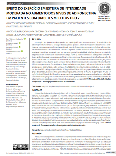 EFFECT OF MODERATE-INTENSITY TREADMILL EXERCISE ON INCREASED ADIPONECTIN LEVELS IN TYPE 2 DIABETES MELLITUS PATIENTS