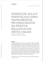 Diários de aula e portfólios como instrumentos metodológicos da prática educativa em artes visuais