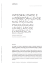 Integralidade e intersetorialidade nas práticas psicológicas: um relato de experiência