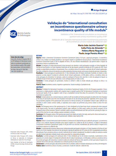 Validation of the “international consultation on incontinence questionnaire urinary incontinence quality of life”